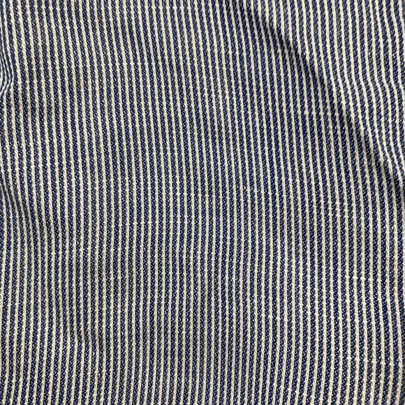 Tommy Bahama Shirt Mens Med‎ Linen Blend Button Short Sleeve Stripe Seersucker - Picture 11 of 12